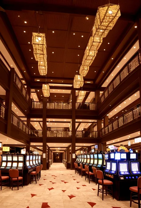 Fantastic Casino、pub、night、Interior space、Japanese style、Atrium、indirect lighting