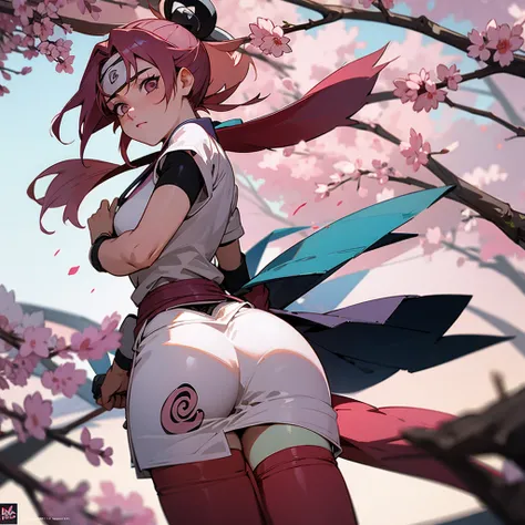 sakura from naruto showing her ass