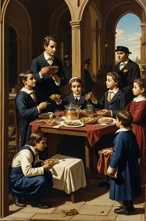 The feeding of the lower class before 