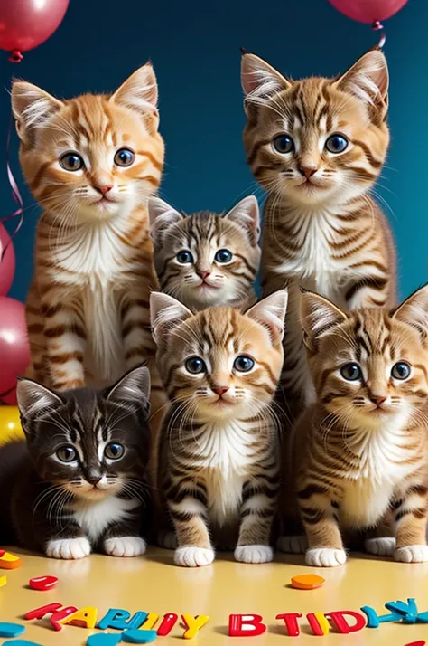 Happy birthday Claudia, with cute animated kittens 