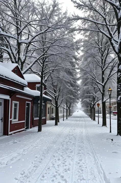 write the word fabi on a snowy street