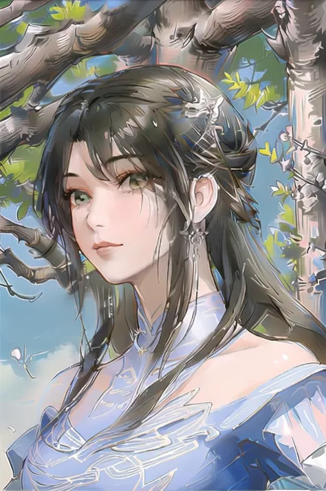 girl,full body,(detailed face:1.2), masterpiece, fashion,chinese dress,, medium hair, black hair, twintails, blunt bangs, brown eyes, nsfw,