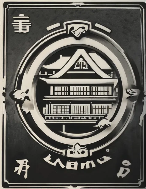 The cool emblem of the construction company YOROZU HOME,
Monotone slightly Japanese-style house-like taste

Make sure to insert the letter "YOROZU HOME" somewhere on the emblem

The background is white