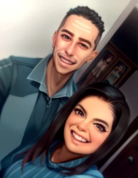 araffes man and woman posing for a selfie in a room, Marisha Becker, 30-year-old woman from cuba, carla ortiz, alanis guillen, lorena avarez, post, mirka andolfo, eloymorales, 3 Brazilian mother of 5 years, ronaldo luis nazario de lima, ronaldo luis nazari...