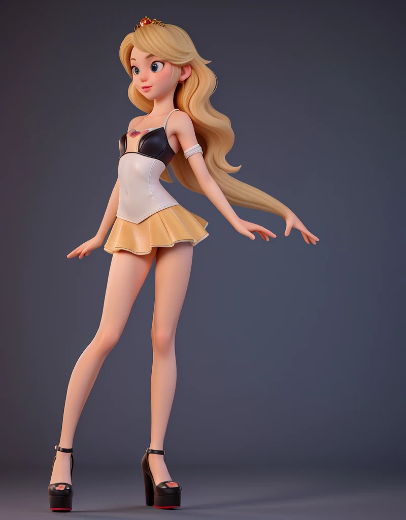 All textures in high quality and realistic details, princess peach, (12 Year Old 1.5), teen, blonde teen, blonde teen cute face, white skin, girl beautiful face, beautiful baby girl, medium Breasts, Long Legs, fitness body, (sexy lingerie outfit 1.5), nake...