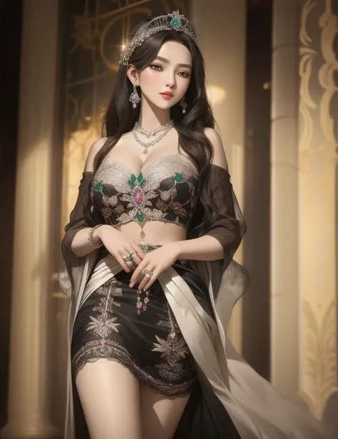 Ultra-realistic 8k CG, picture-Perfect face, Flawless, Clean, masterpiece, Professional artwork, Famous Artworks, Movie Lighting, Bloom, Perfect face, Pretty Face, beautiful eyes, fantasy, Like a dream, illusory, Science fiction, Huge breasts, beautiful cl...