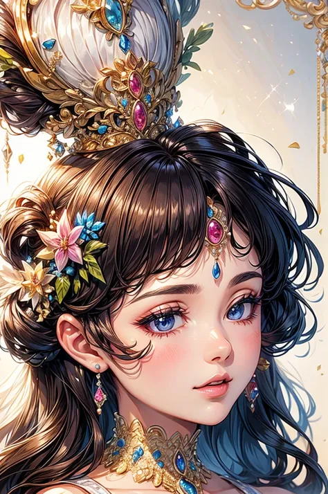 Beautiful princess elegant, high quality, highly detailed, detailed face