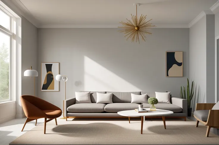 In a modern living room designed by renowned architects, the sleek lines and minimalist aesthetics come to life in a digital illustration reminiscent of M.C. Eschers mind-bending art. The rooms intricate geometry, furniture placement, and interplay of ligh...