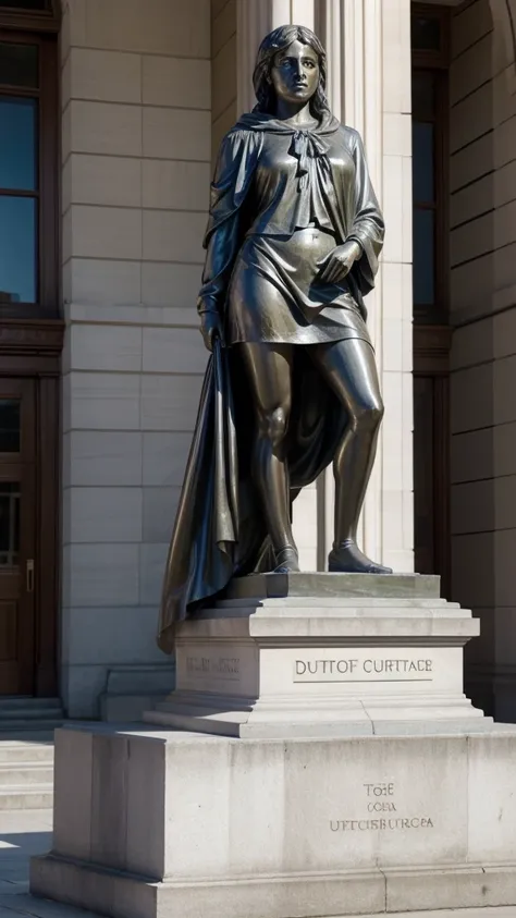 Statue of the superior court of justice with the face of minister Dias Toffoli