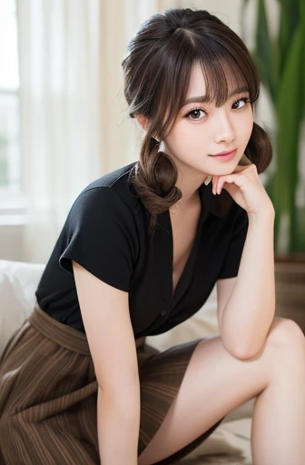 masterpiece:1.3), (8K, Realistic, RAW Photos, Best image quality: 1.4), Japanese women、(Random Hairstyles:1.2)、Highly detailed face、Attention to detail、double eyelid、Beautiful woman:1.4、Light brown hair、Highest quality、masterpiece、Ultra-high resolution、(Re...