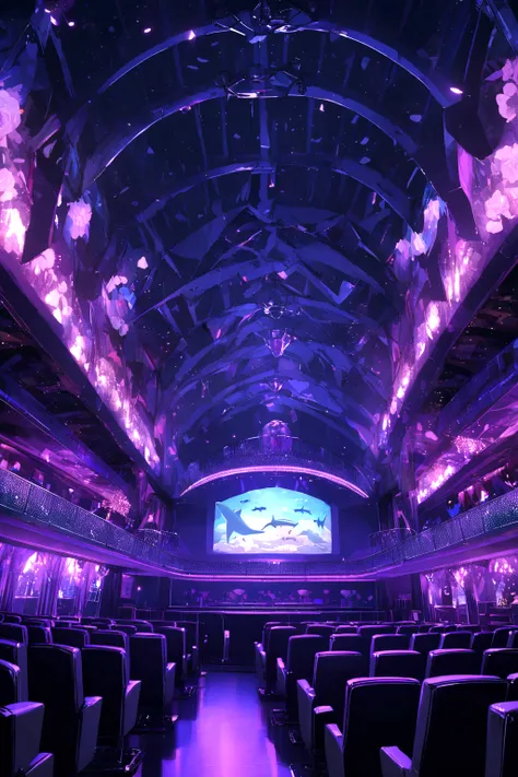 Shark-themed nightclub. without people ((realist)) 