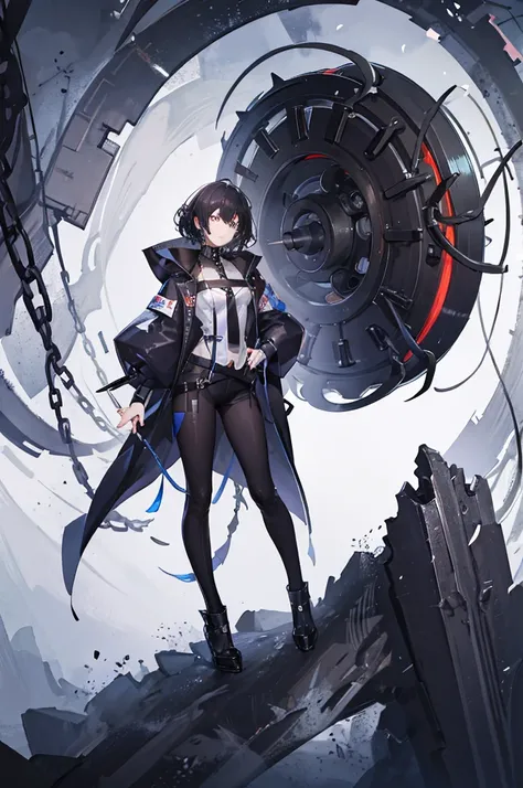 (Absurd, High resolution, Ultra-detailed), masterpiece, Highest quality, A man wearing black clothes and a black cloak, Has a black hole ,Holding a black hole in hand , 公式characterアート, short hair, Black Hair, Glowing blue eyes, Finely grained, Spiky Hair, ...