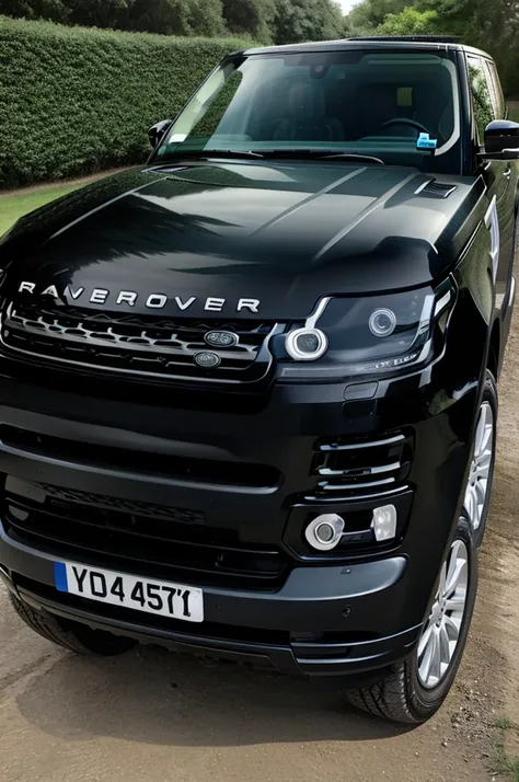 Land rover range rover in black colour 