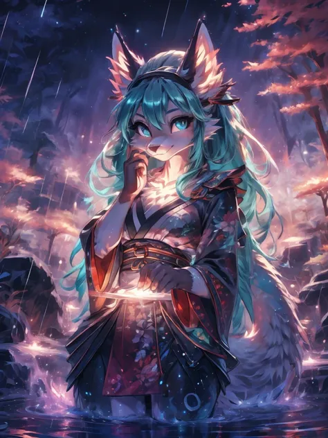 Hatsune miku alta definicion buena anatomia add_detail:1, orejas de kitsune, tatuaje tribal add_detail:1, cute girl add_detail:1, add_detail:1,traditional japasse clothes add_detail:1 japanese shrine landscape add_detail:1, fullbody  descalza add_detail, r...