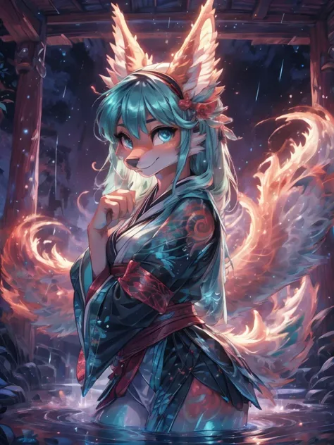 Hatsune miku alta definicion buena anatomia add_detail:1, orejas de kitsune, tatuaje tribal add_detail:1, cute girl add_detail:1, add_detail:1,traditional japasse clothes add_detail:1 japanese shrine landscape add_detail:1, fullbody  descalza add_detail, r...