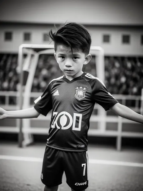 (((LITTLE KID))), AS KID TOM HOLLAND,One bit height is 1.A 12-year-old Chinese boy of 75 meters，Wearing the number 7 shirt of the Portuguese national football team，Wearing the number 7 shirt of the Portuguese national football team，Wearing the number 7 shi...