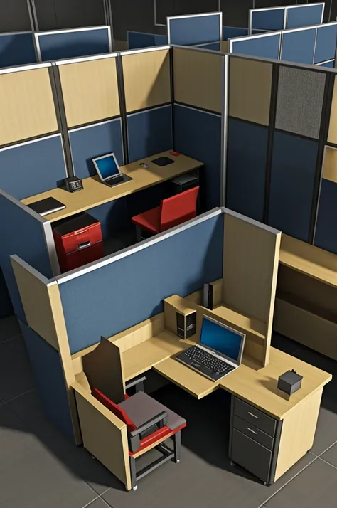 Make me a picture of moshuko tensei in cubicle like roblox 