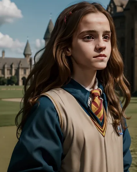 masterpiece, 8k, hi-res, award winning, (highest quailty:1.5),
 girl, Hermione Granger, Hogwarts, messy long hair
AS-YoungV2 ermione