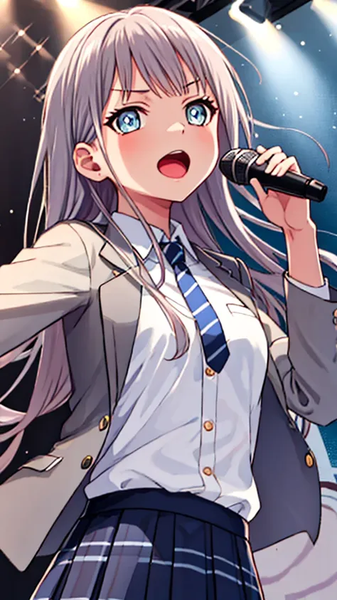 {{{masterpiece}}}, {{{best quality}}}, {{ultra-detailed}}, {illustration}, {{an extremely delicate and beautiful}}, (beautiful detailed eyes:1.6), extremely detailed face, 8k, anime face, minato yukina(bang dream), minato_yukina_bangdream, cute face, long ...