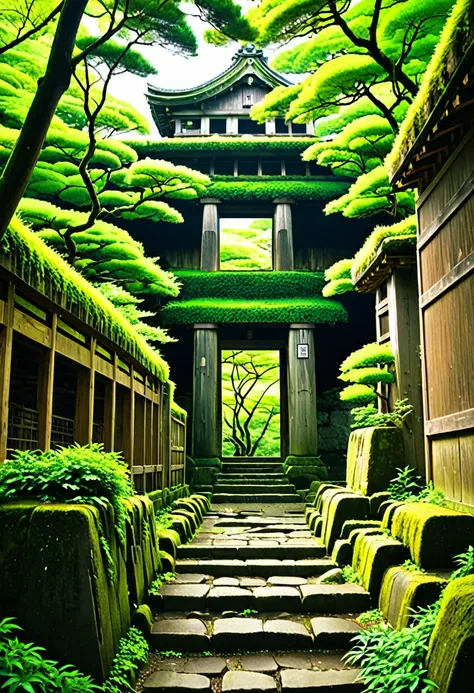 Spirited Away，ruins，Blend in with nature，Japanのruins，Japan，and，