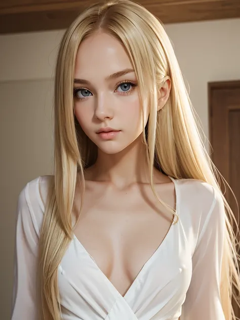 (best quality), 1girl, female, porcelain skin, blonde hair, straight hair, long hair, swoopy tips, Flipped-up ends, brown eyes, perfect eyes, slender, cute clothes, small bust, shy, masterpiece, anatomically correct, highres
