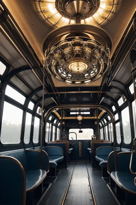 “The curved ceiling of the tram was awash in a spectral glow. It came from a complex arrangement of cogwheels covering the entire space. Some of the gears meshed with one another, their teeth interlocking. Others were conjoined by chains into sprockets. Th...