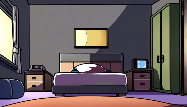 Comfortable room at night, Using headphones, 2D style anime, harddisk, Welcoming environment