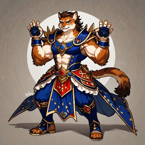 ((masterpiece)), (ultra detailed), (best quality), simple background, (style of fantasy), (in t-pose, full body, hands up), absurdres, perfect anatomy(angelic handsome boy, kemono)(furry anthro),