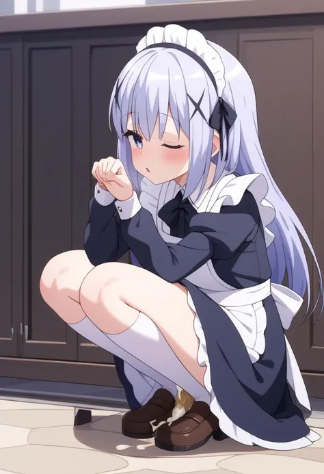 score_9, score_8_up, score_7_up, score_6_up, score_5_up, score_4_up, source_anime, 1girl, nsfw, maid, after anal, kafu chino, di...