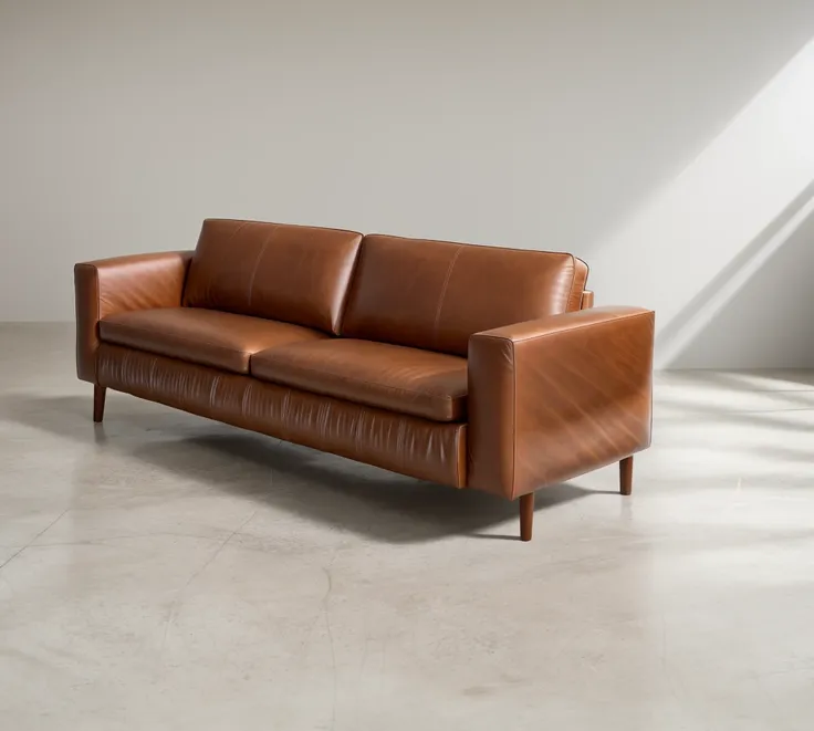 designer sofa set, rich colors, brown similir leather sofa