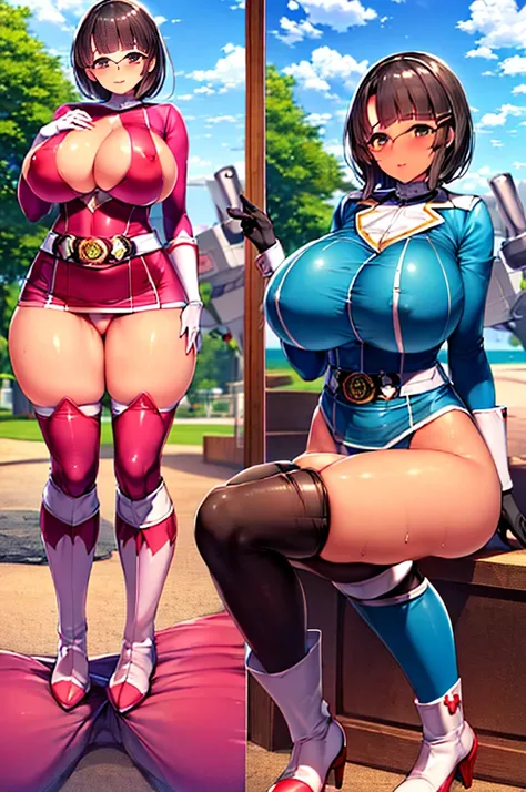 (masterpiece), (Highest quality), (((High resolution))), (Rebis style), (takao_Kantai Collection), Black Hair_bob cut, (Highly detailed face),Erotic,((bimbo body)),Perfect Breasts,(huge breasts:1.5),sexy,(Perfect body line),Narrow waist, (Dark Skin), Costu...