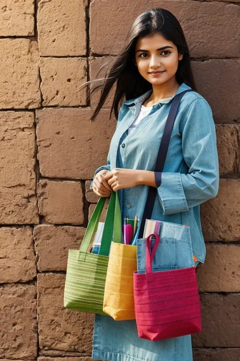 Create an image to boost sales of craft bags on World Environment Day 