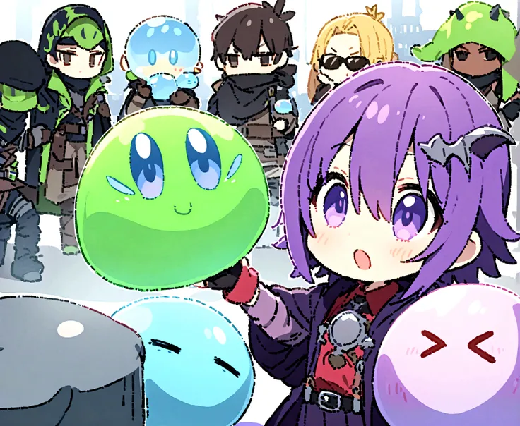 Dragon Quest、猛poisonの沼、Boyz Slime、Purple Sliver、poison々Cool looking slime、gel、Irregular shape、猛poisonボディ、