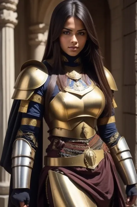 beautiful woman with roman legionary armor