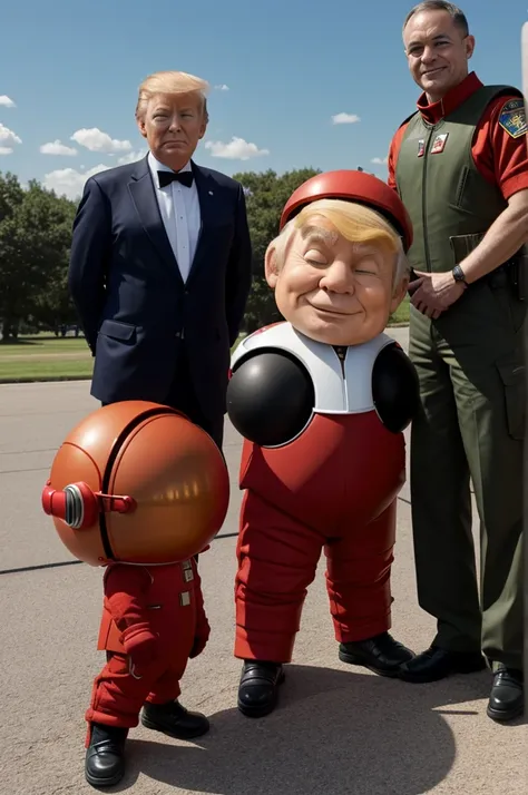 Martin the Martian with Dobnald Trump the President