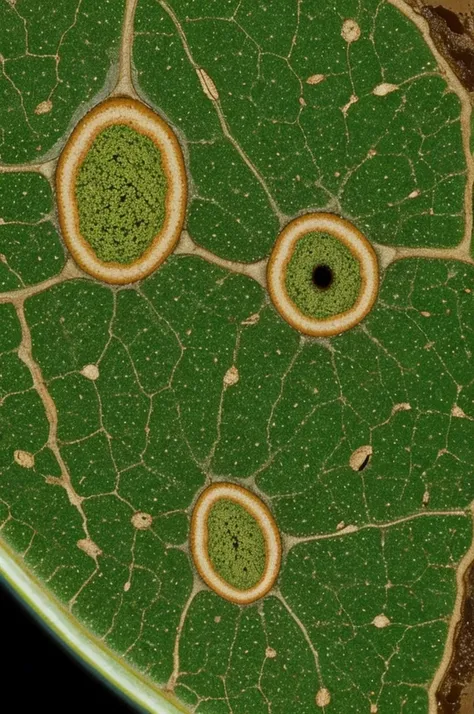 Image of Alternaria solani seen from the microscope 