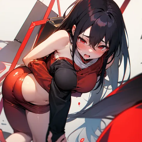 taihou,big ass,Got spanked,Pussy pops,not wearing clothes,Got hit on the red ass,Crying out