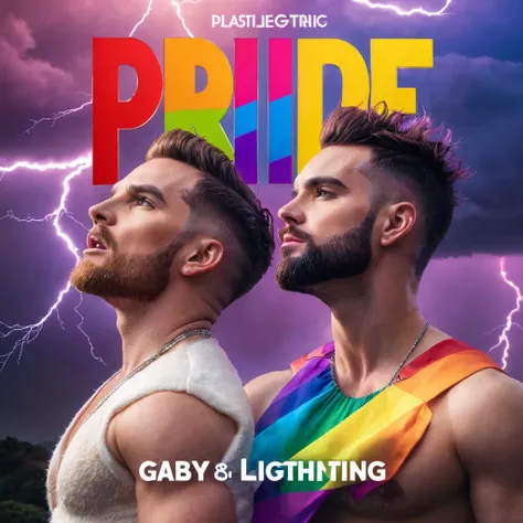 album cover pride gay, cinematic, 8k, masterpiece, dramatic lightning