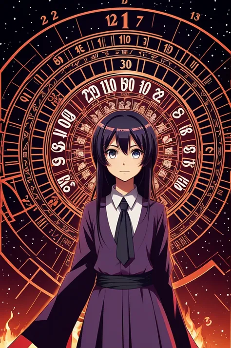 Illustration for an anime about a numerologist