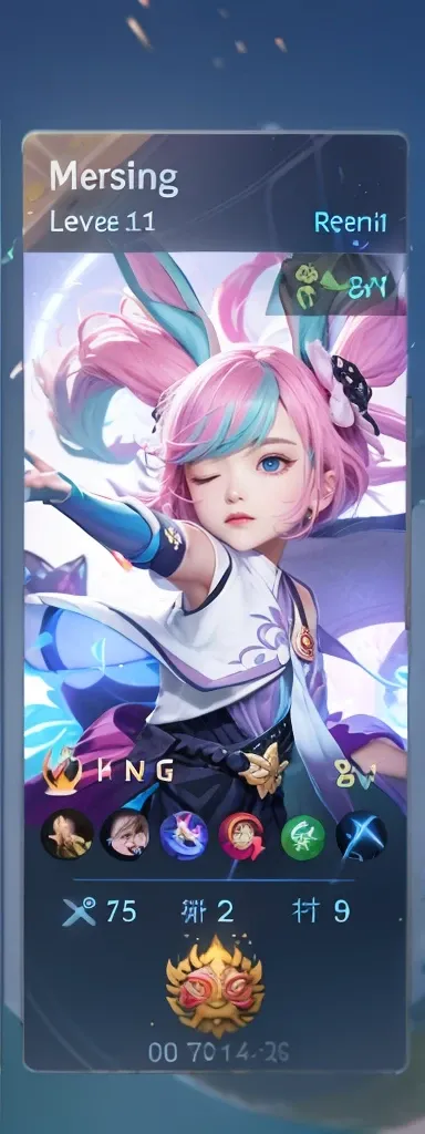 a  kid cute woman with pink hair and green eyes is flying through the air, ahri, yun ling, portrait of ahri, seraphine ahri kda, mobile legends, qiyana, zenra taliyah, orianna, inspired by Leng Mei, inspired by Pu Hua, kda, valentina remenar, astri lohne, ...