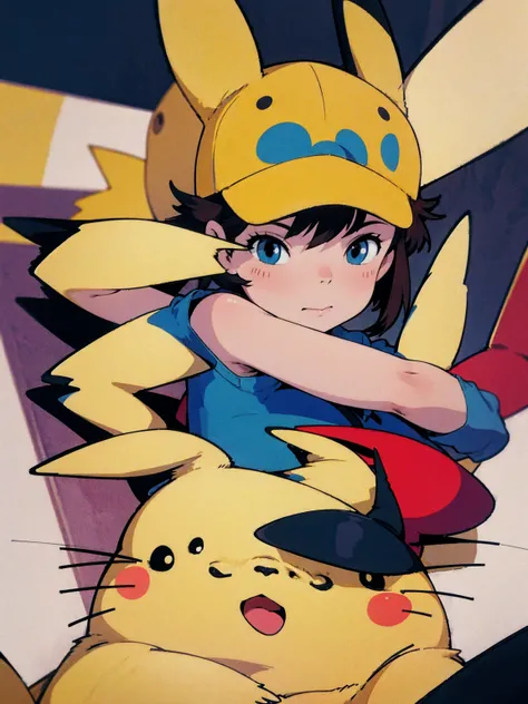 Pikachu girl with cap 