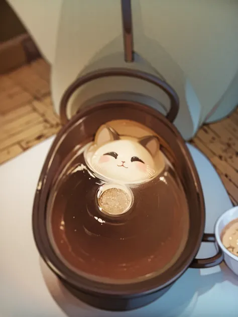 Cat and small porridge