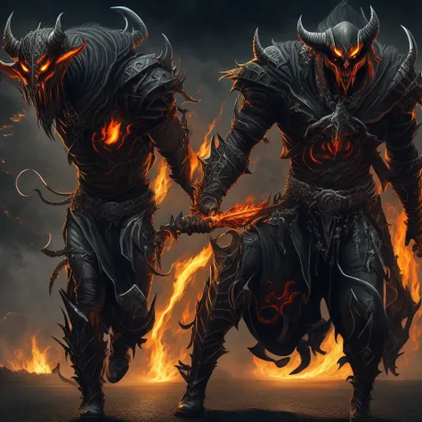 Please, draw a demon, similar to Diablo, riding a road bike. The image must be detailed and high quality. Here&#39;s a more detailed description: daemon: Type: daemon, reminiscent of Diablo from the game of the same name. appearance: Powerful, muscular bod...