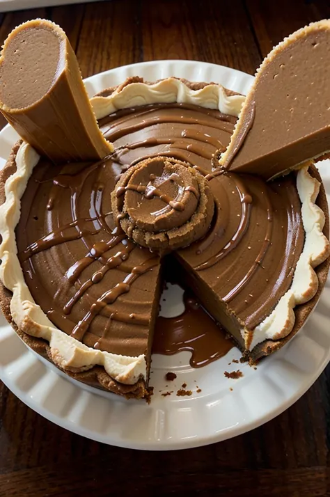 Giant Reeses Peanut Butter Pie
