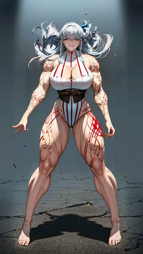 ((bloodstains)), ((respingos de bloodstains)), ((bloodstains nas roupas)), ((mancha de bloodstains)), hospital, (nurse uniform), (has an electric saw), (zombies), absurderes, foto RAW, extremely delicate and beautiful, Masterpiece artwork, muscular woman, ...