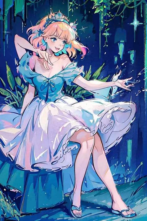 Cinderella, (Flora), Official art、Beautifully Aesthetic:1.2)、patterns、Hair spreads throughout、4k, excellent quality, Ultra Detail, Soft Light, Deep Focus Bokeh, Ray Tracing, --niji 5. Nakano Miku from the quintessential quintuplets, Cinderella from Disney,...