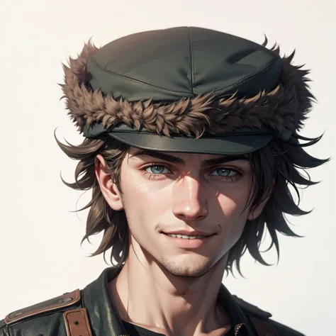 a depressed grunge boy with a tired smile wearing a russian soviet ushanka hat, detailed face, highly detailed, cinematic lighting, dramatic shadows, moody colors, gritty, photorealistic, digital art, concept art, art by trending digital artists, best qual...