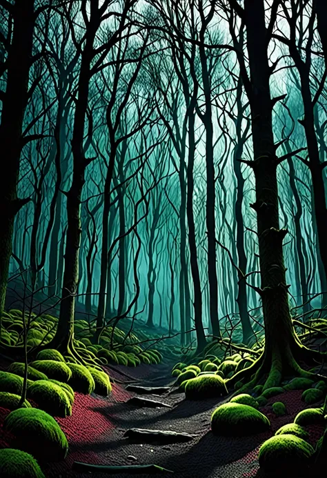 dark fantasy forest