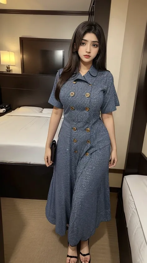 6 feet big breasted beautiful indian girl in hotel.