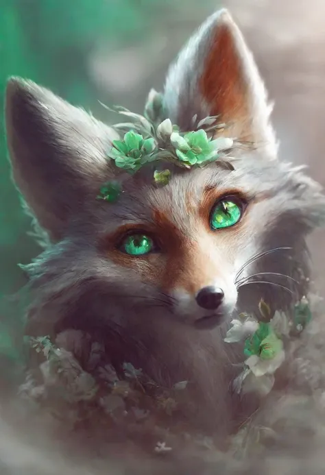 (solo:1.5),(masterpiece:1.5),(best quality:1.5),(bust:1.3),Amazing,beautiful detailed,extremely detailed wallpaper,extremely detailed CG unity 8k wallpaper,extremely delicate and beautiful eyes,1boy, green eyes,,fox-ears,